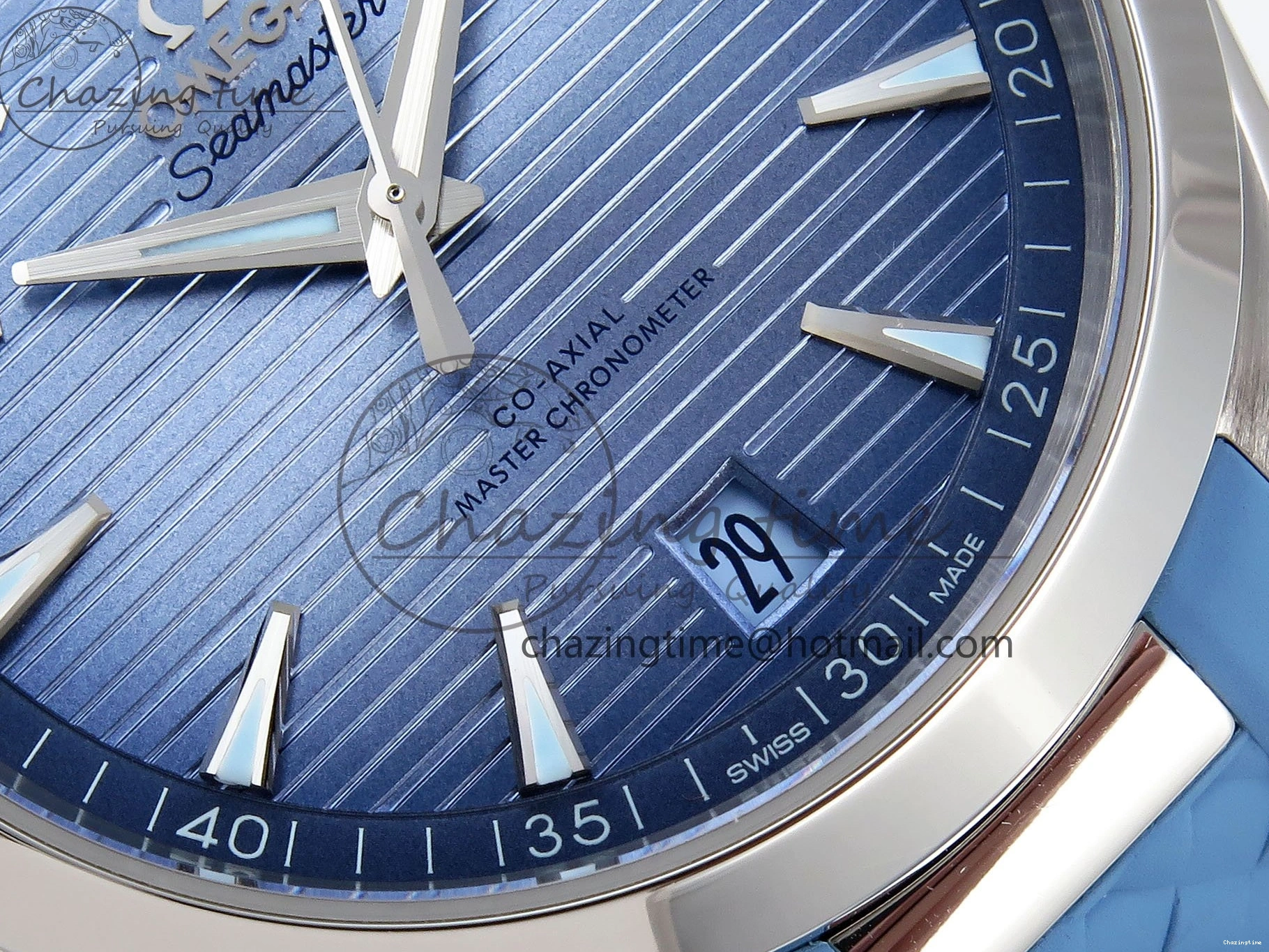 0218 GoAnywhere Aqua Terra 41mm VSF 1:1 Best Edition Summer Blue Dial on Blue Rubber Strap A8900 Super Clone 7719